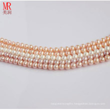 7-8mm Round Natural Freshwater Pearl Strand